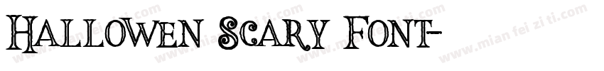Hallowen Scary Font字体转换